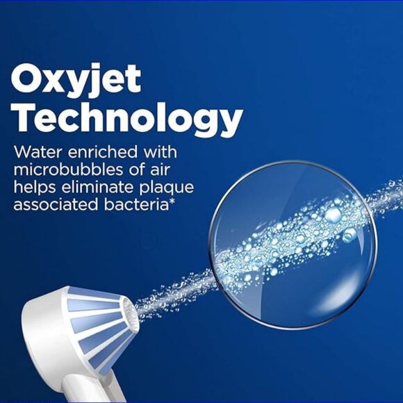 ORAL-B Water Flosser Advanced Portable Oral Irrigator Handle with 2 Nozzles -NIB - Picture 8 of 11